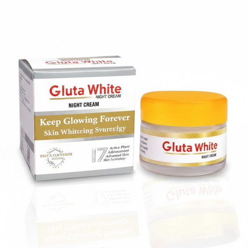 Gluta White Intensive Skin Whitening Night Cream – Brightening & Glow Formula
