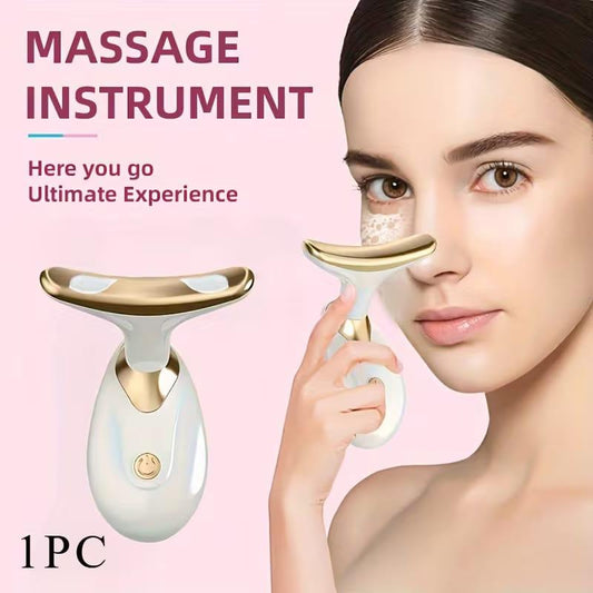 Electric Neck & Face Firming Massager – Vibration Sculpting Tool for Face, Neck & Eye