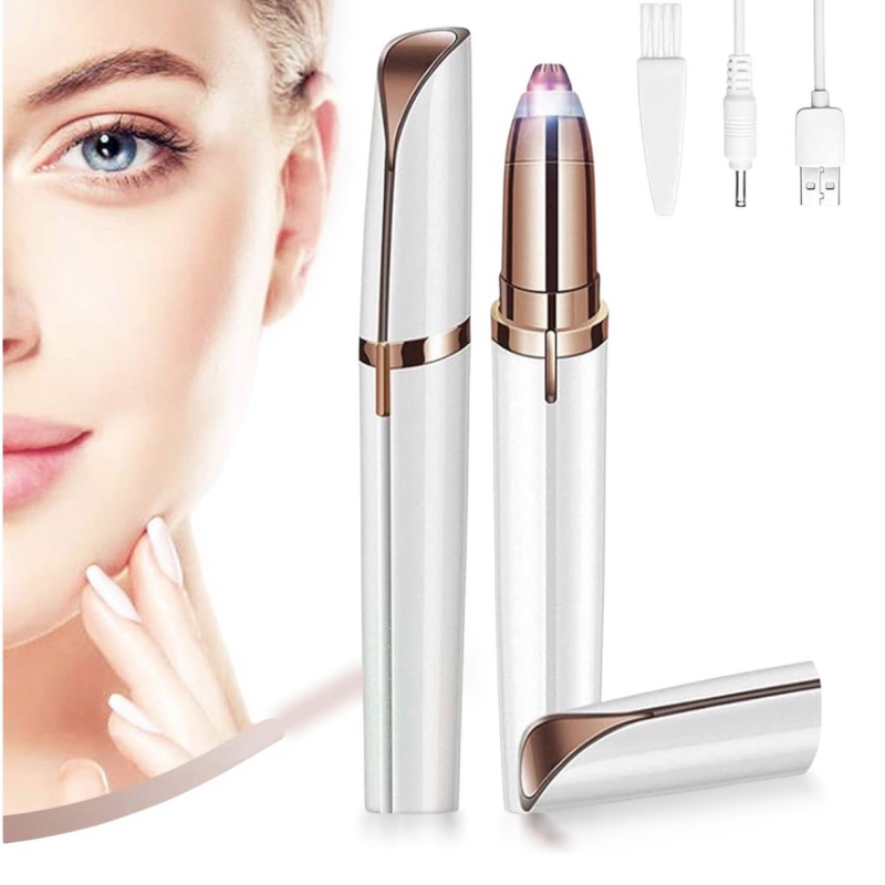 Rechargeable Eyebrow & Facial Hair Trimmer – Flawless Precision Grooming Tool